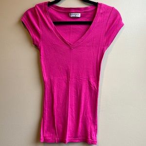 Michael Stars hot pink short sleeve tshirt